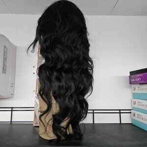 Human Hair Glueless wig, Lace Frontal 13x4 24"